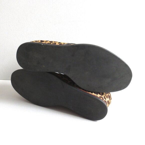 Matiko Sharon Leopard Animal Print Brogue Lace Up Oxford Platform Boots 6 - Picture 6 of 10